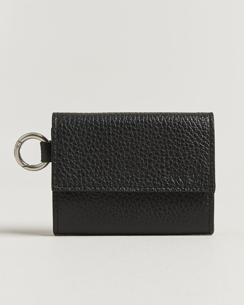 NN07 Foldo Grained Leather Wallet Black – Nero