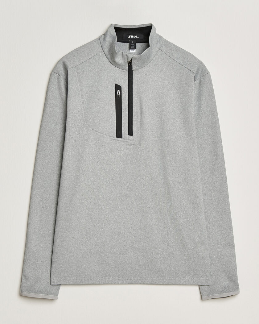 RLX Ralph Lauren Luxury Jersey Half Zip Andover Heather – Grigio