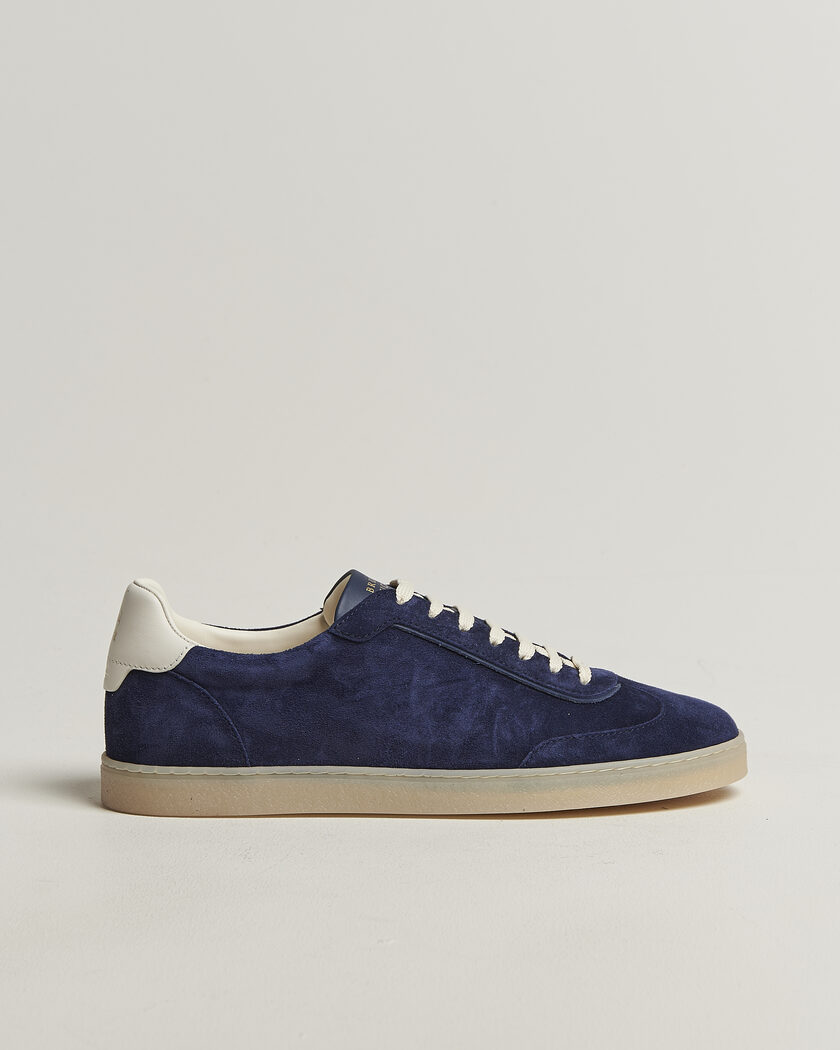 Brunello Cucinelli Low Top Sneakers Navy Suede – Blu