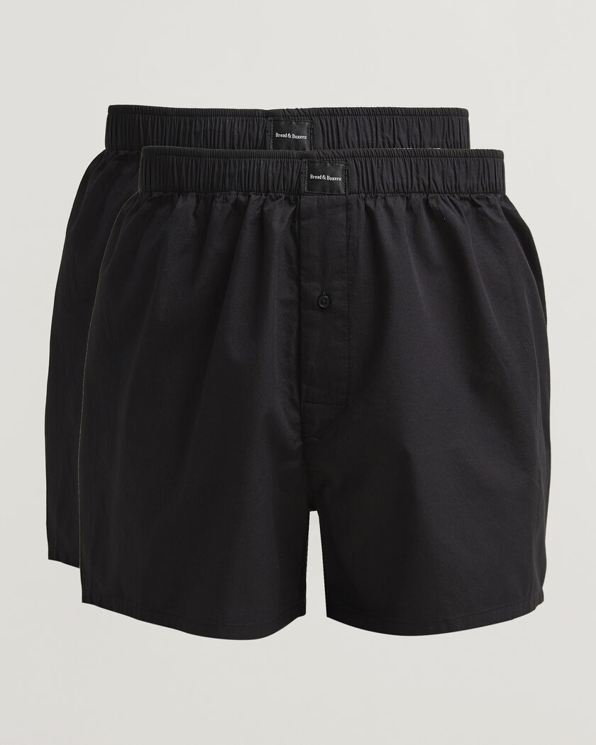 Bread & Boxers 2-Pack Boxer Shorts Black – Nero