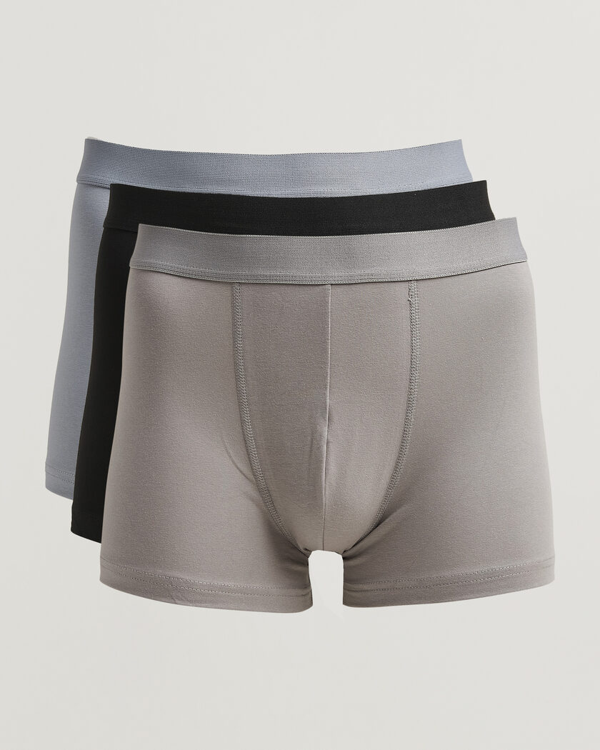 Bread & Boxers 3-Pack Boxer Brief Blue/Grey/Black – Blu