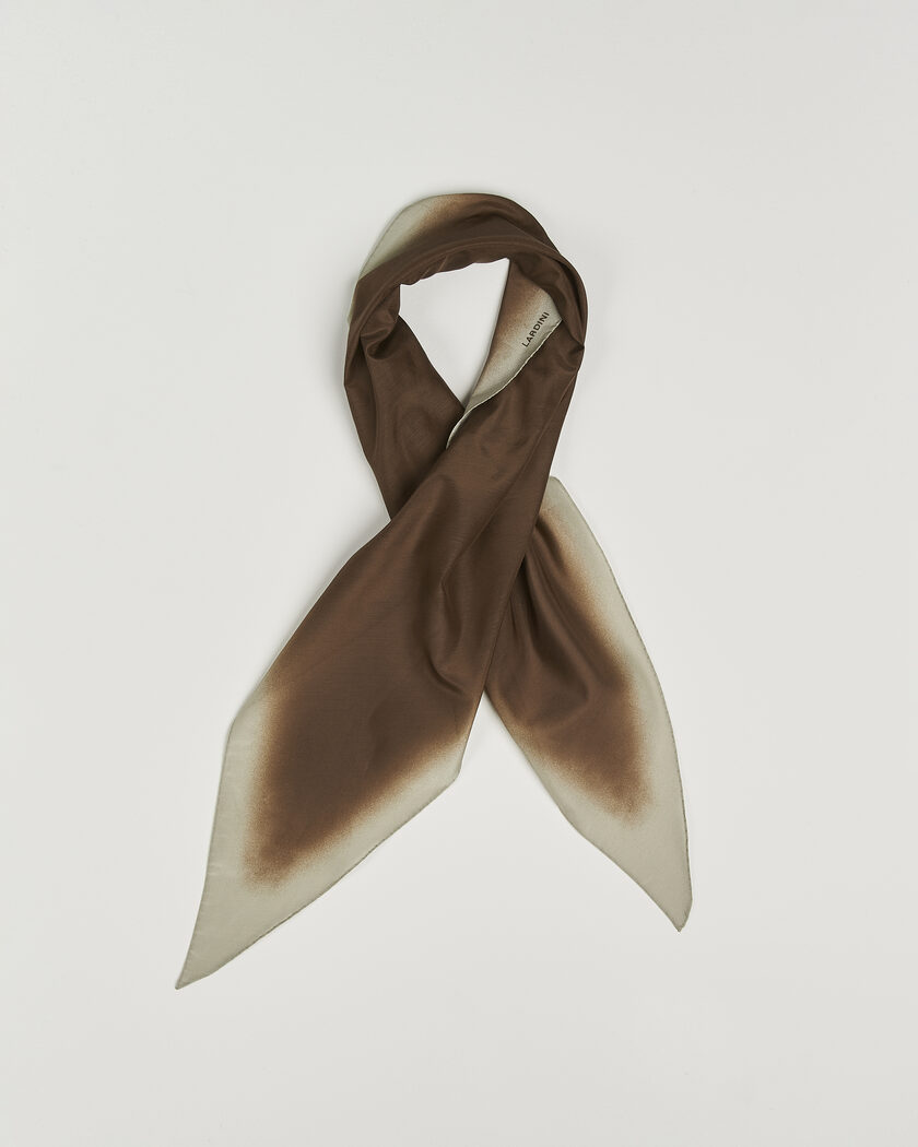 Lardini Cotton/Silk Scarf Brown – Marrone