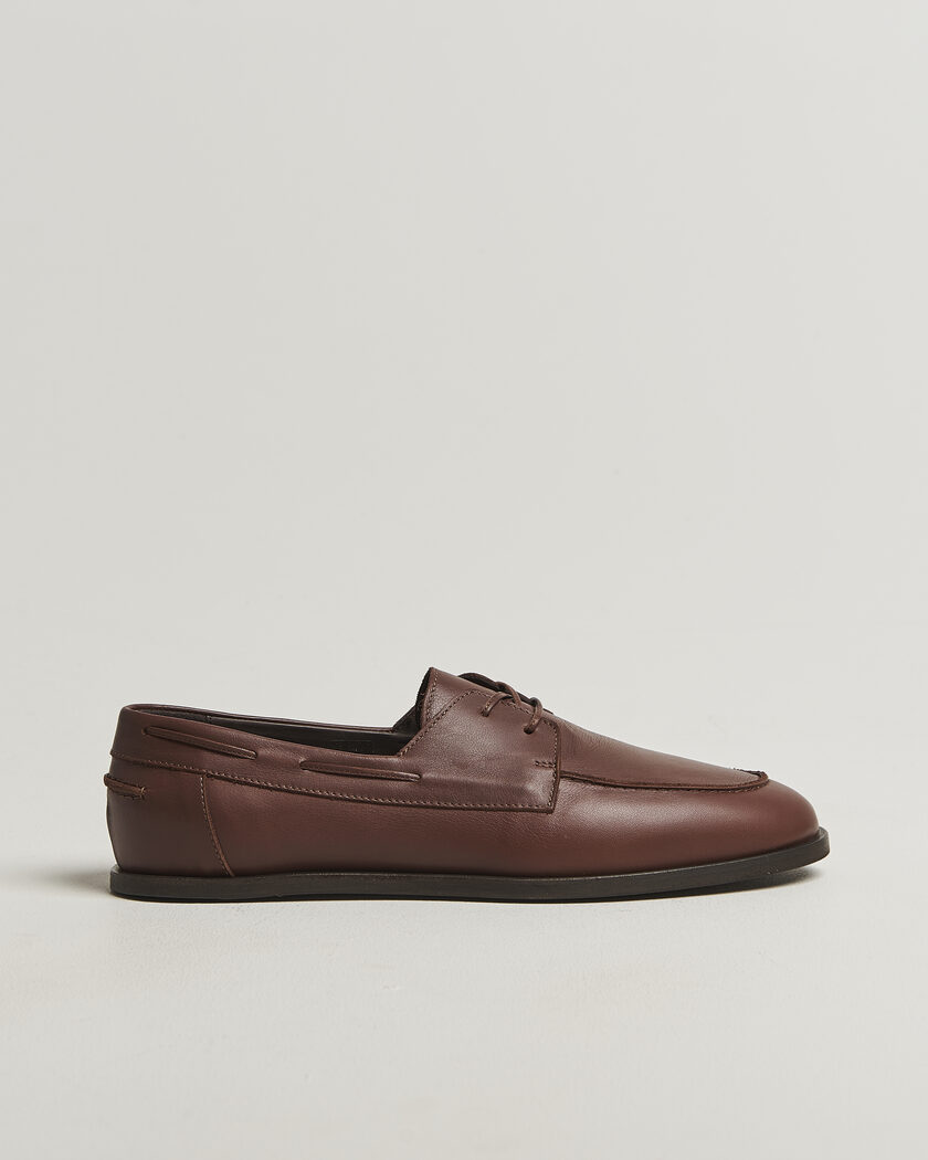 Lardini Orfeo Leather Boat Shoe Brown – Marrone