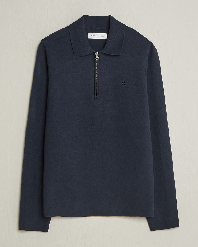 Samsøe Samsøe Guna Half Zip Salute Navy – Blu