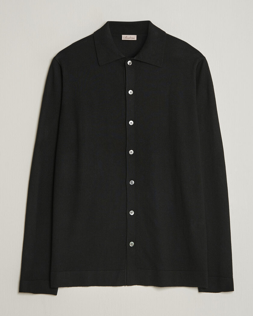 Stenströms Silk/Cashmere Cardigan Black – Nero
