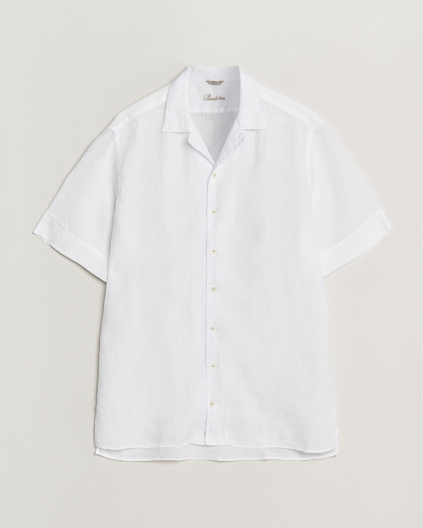 Stenströms Short Sleeve Linen Shirt White – Bianco