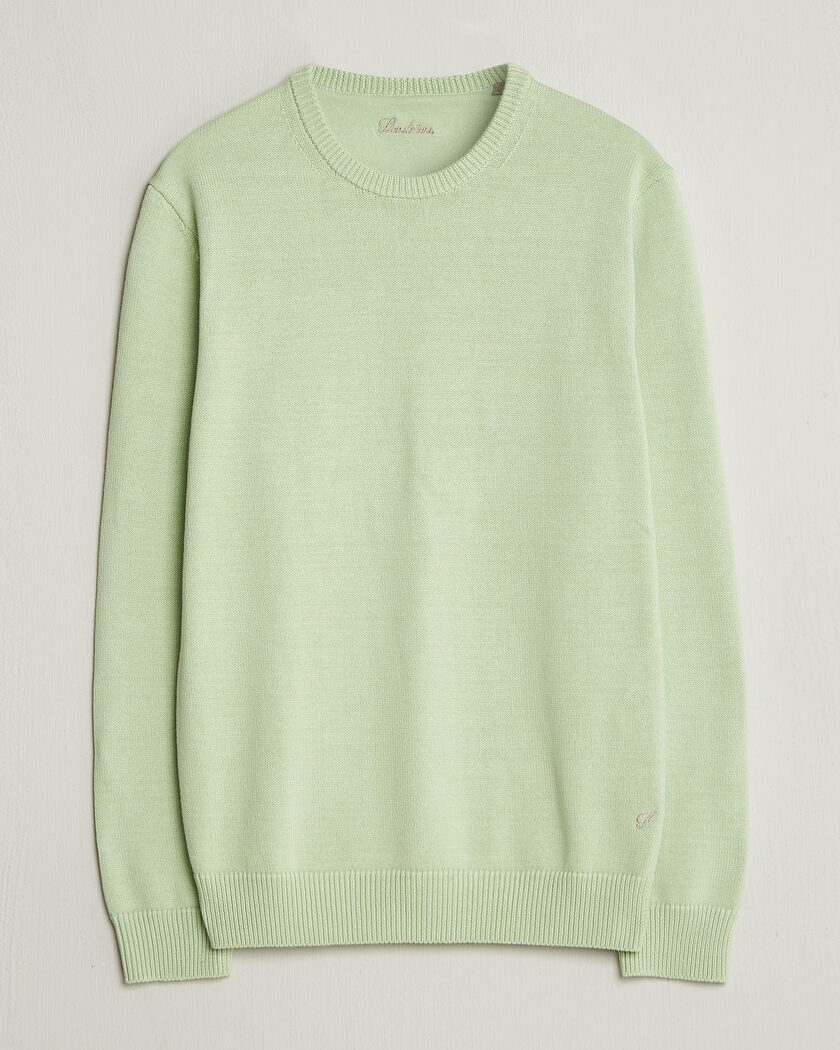 Stenströms Organic Cotton Knitted Sweater Light Green – Verde