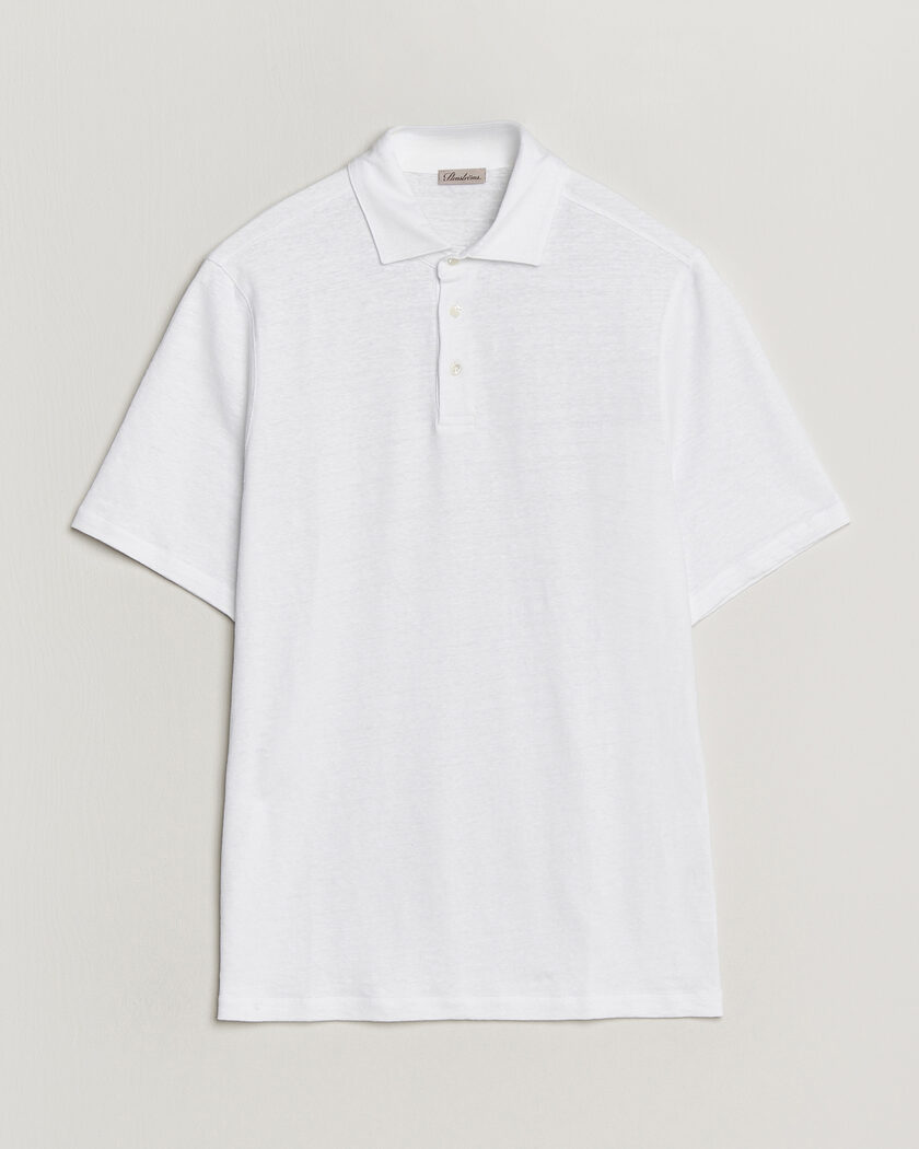 Stenströms Linen Polo Shirt White – Bianco