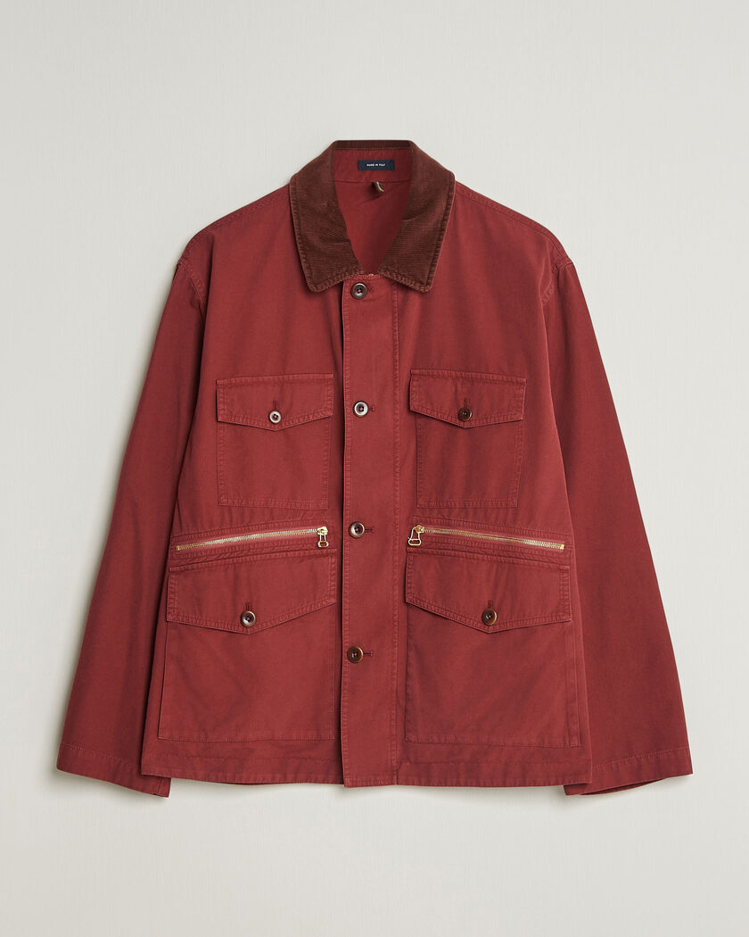 Drake's Hiking Jacket Washed Red – Rosso