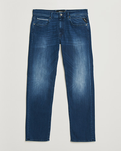 Replay Grover Straight Fit Hyperflex Jeans Dark Blue – Blu