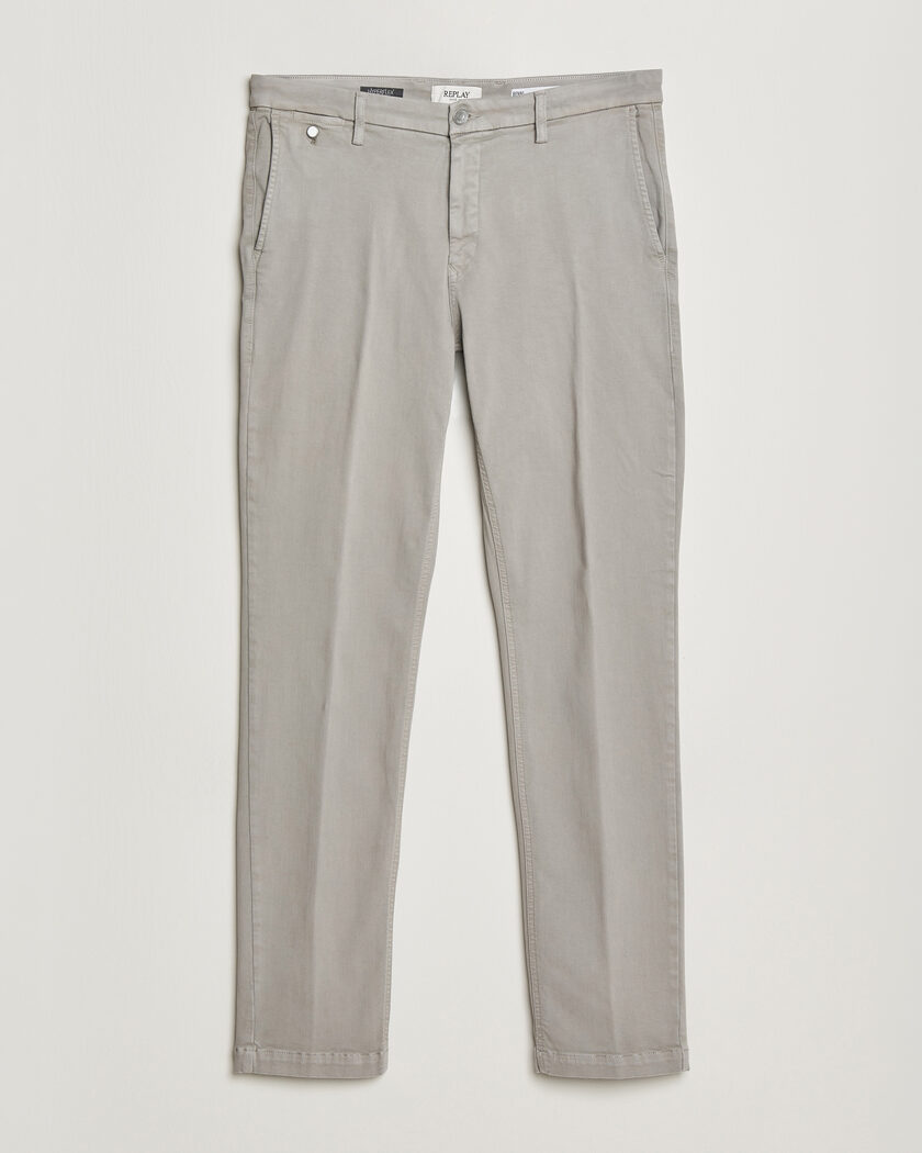 Replay Benni Hyperflex X-Lite Chinos Light Grey – Grigio