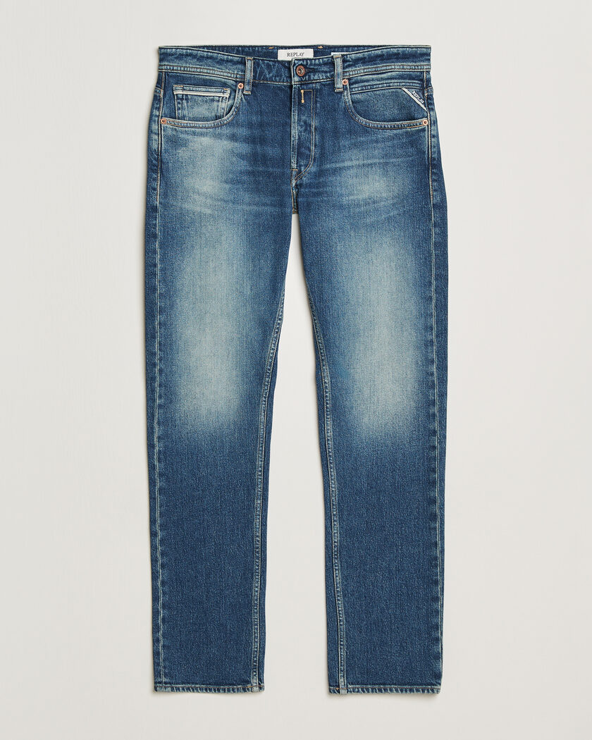 Replay Grover Heritage Original Stretch Jeans Medium Blue – Blu