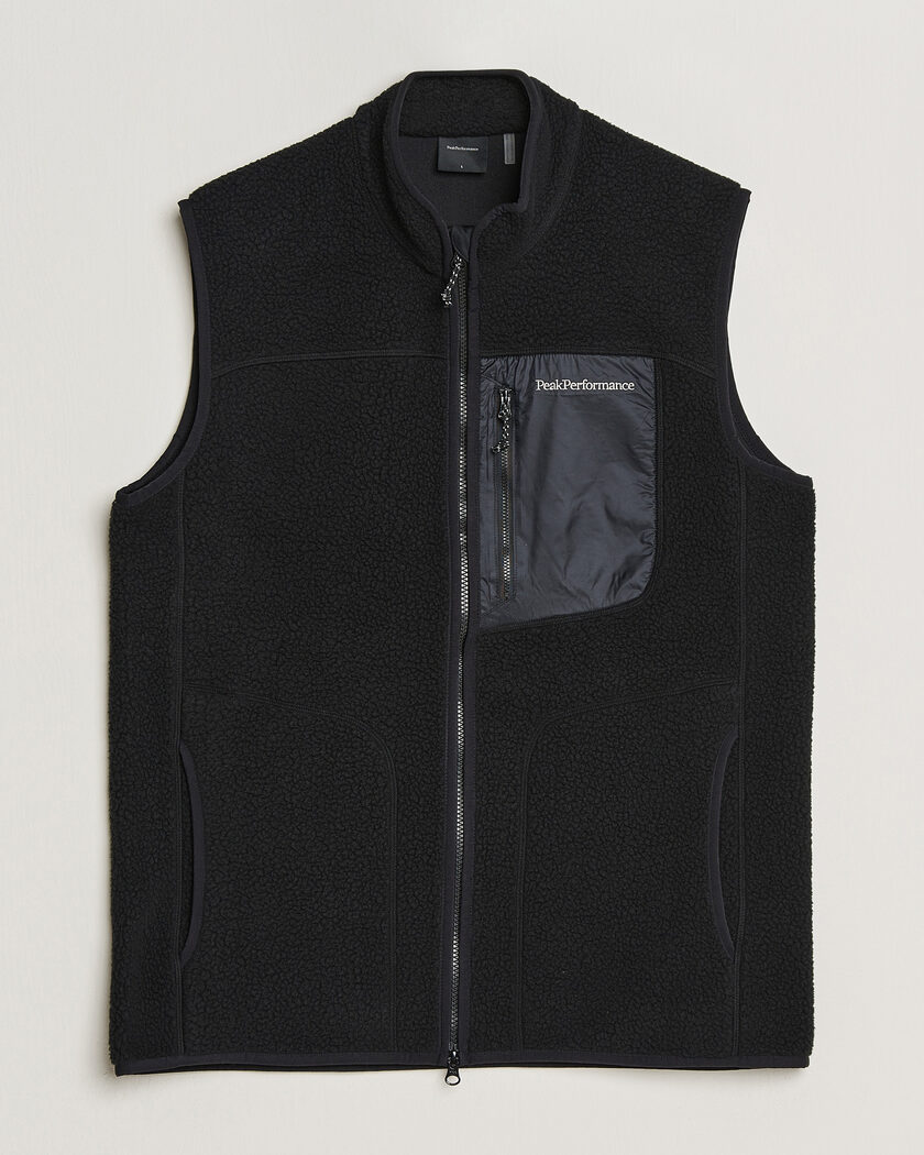 Peak Performance Nature Rush Pile Vest Black – Nero