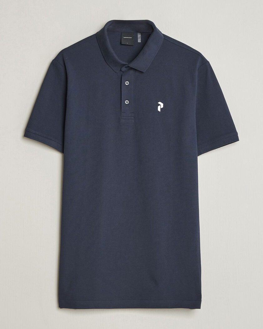 Peak Performance Classic Cotton Polo Blue Shadow – Blu