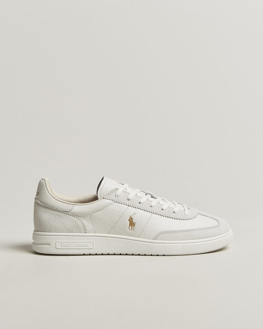 Polo Ralph Lauren Bedford Leather/Suede Sneakers Bianco – Bianco