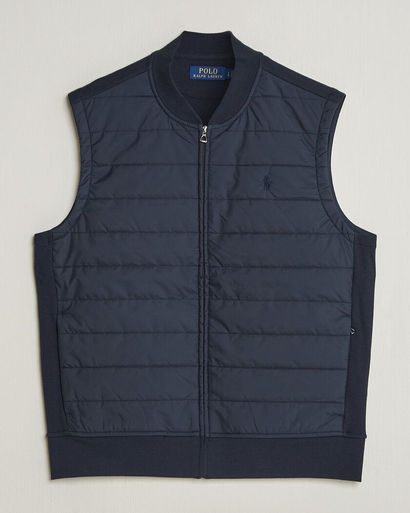 Polo Ralph Lauren Double Knitted Jaquard Vest Aviator Navy – Blu