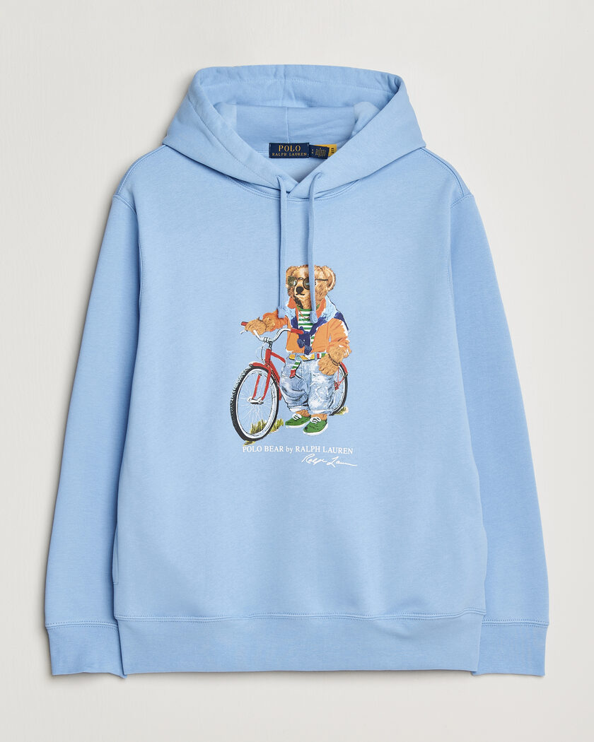 Polo Ralph Lauren Fleece Bear Hoodie Austin Blue – Blu