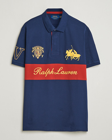 Polo Ralph Lauren Block Striped Polo Newport Navy – Blu