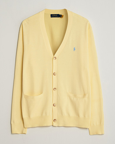 Polo Ralph Lauren Cotton Cardigan Wicket Yellow – Giallo