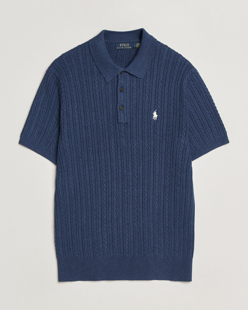 Polo Ralph Lauren Cotton Polo Rustic Navy Heather – Blu