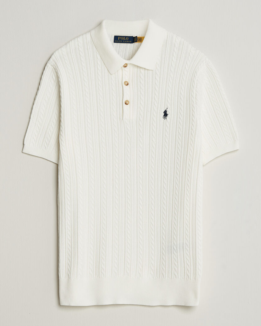 Polo Ralph Lauren Cotton Polo Deckwash White/Navy – Bianco