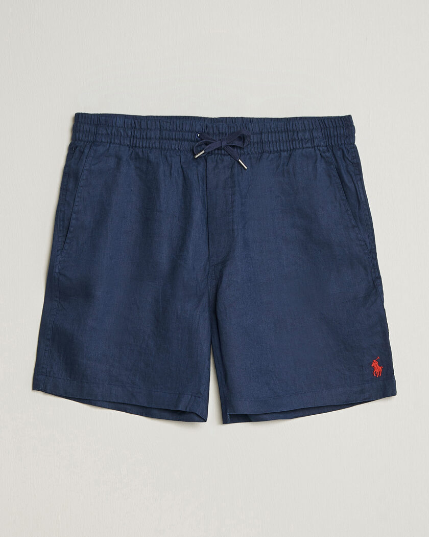 Polo Ralph Lauren Dyed Linen Shorts Newport Navy – Blu