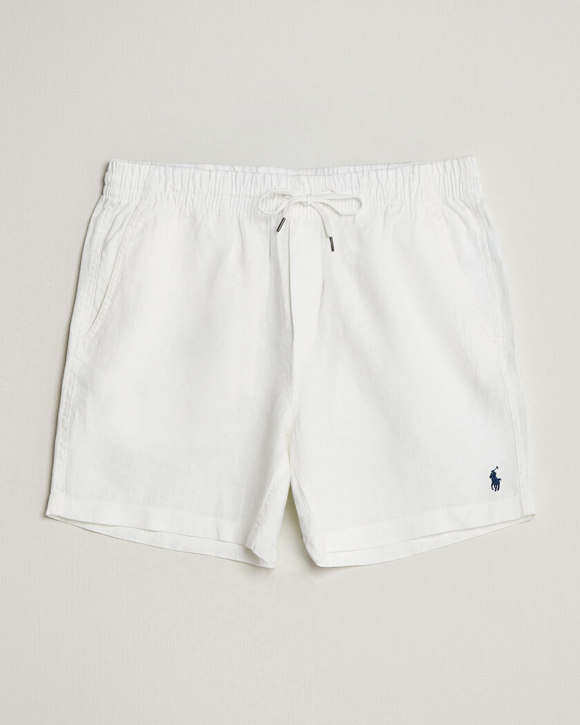 Polo Ralph Lauren Dyed Linen Shorts White – Bianco