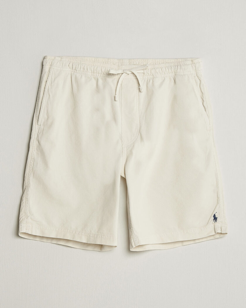Polo Ralph Lauren Wale Cord Shorts Warm Cream – Bianco