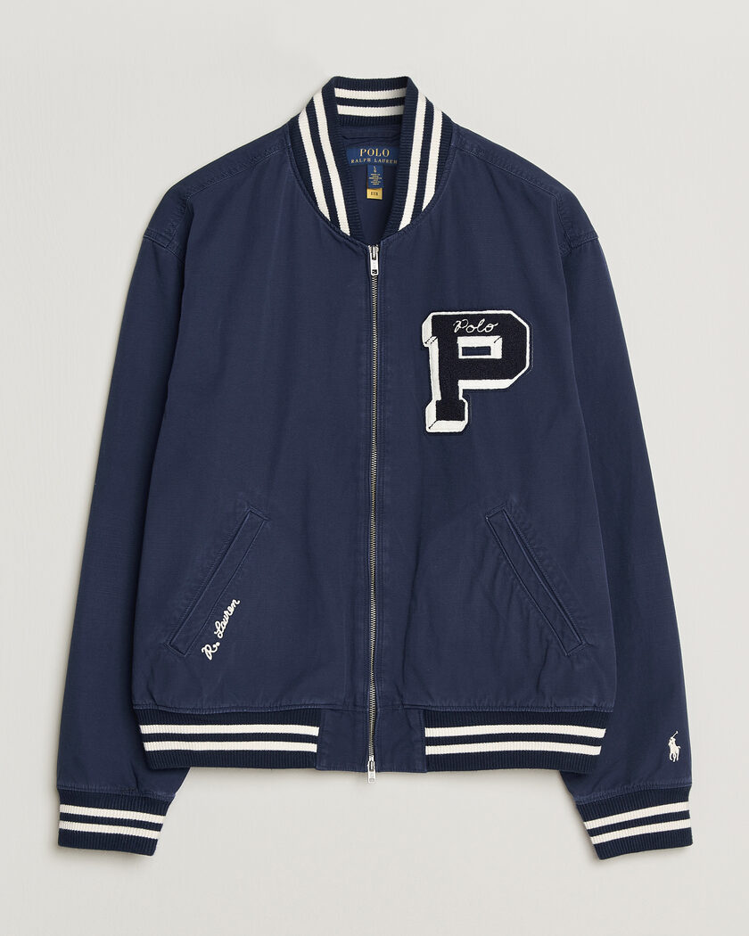 Polo Ralph Lauren Rustic Canvas Bomberjacket Newport Navy – Blu