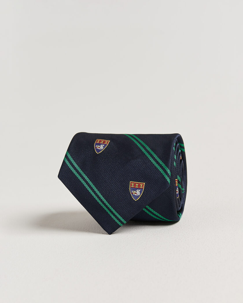 Polo Ralph Lauren Boarshead Club Tie Navy/Green – Blu