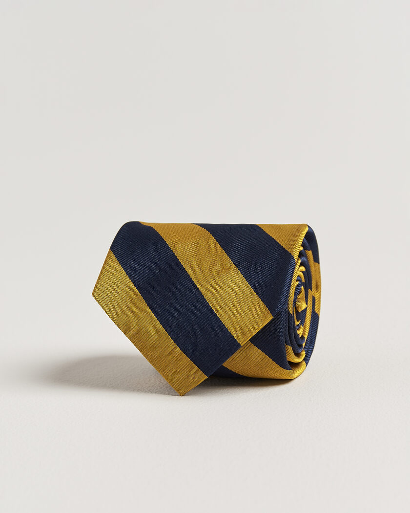 Polo Ralph Lauren Striped Club Tie Navy/Gold – Blu