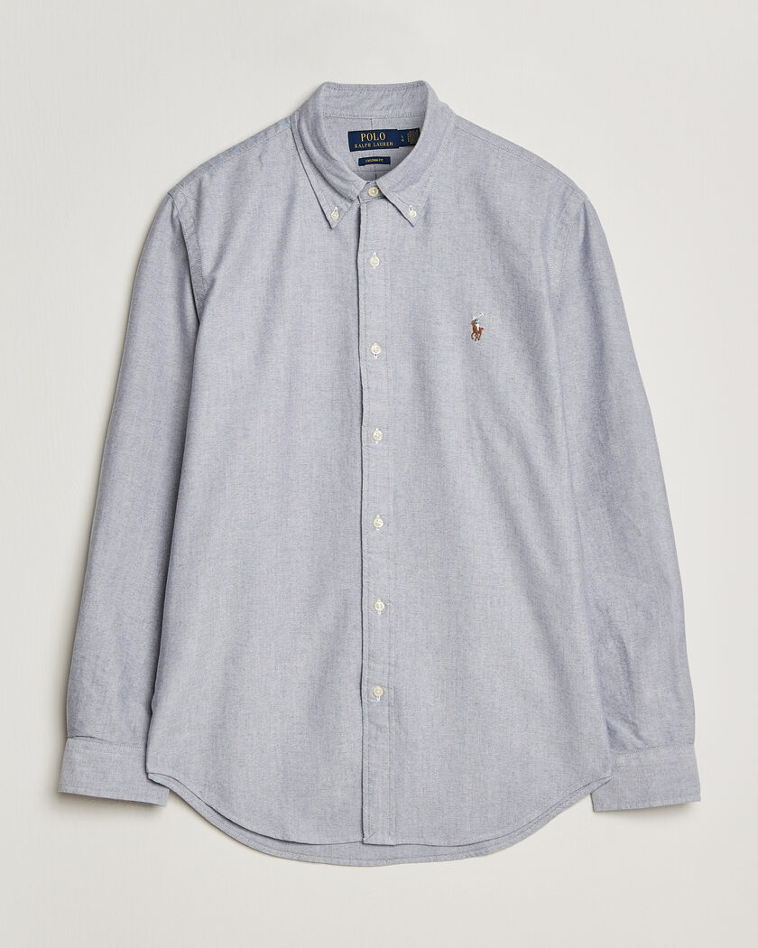 Polo Ralph Lauren Custom Fit Oxford Shirt Navy – Blu