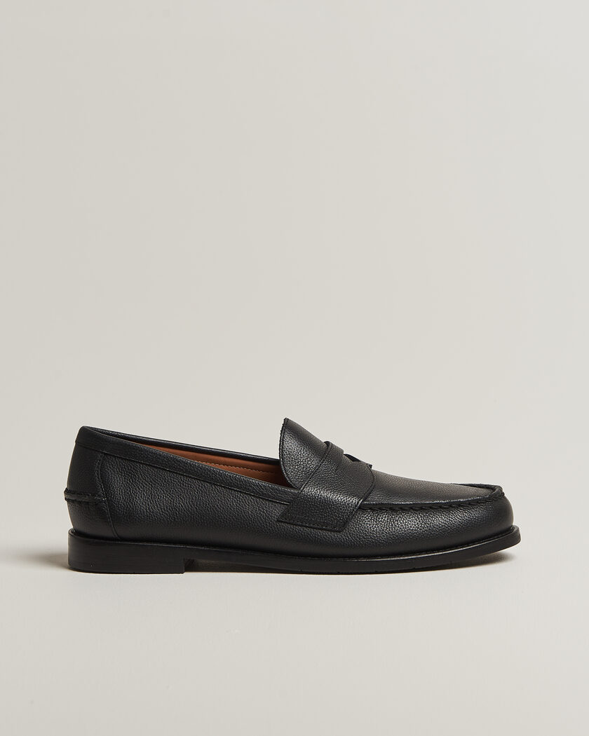 Polo Ralph Lauren Alston Penny Loafer Black Pebble Calf – Nero