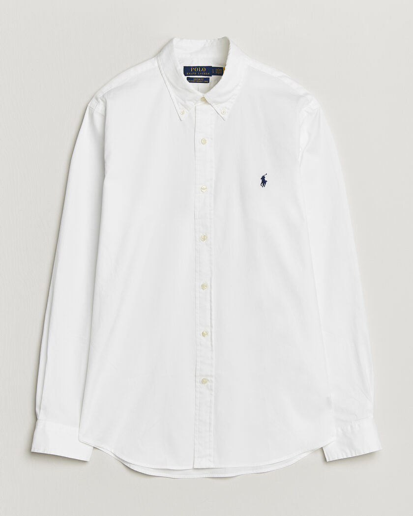 Polo Ralph Lauren Custom Fit Garment Twill Shirt White – Bianco
