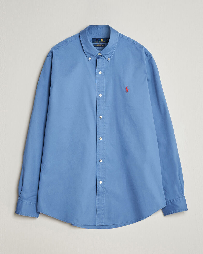 Polo Ralph Lauren Custom Fit Garment Twill Shirt Nimes Blue – Blu