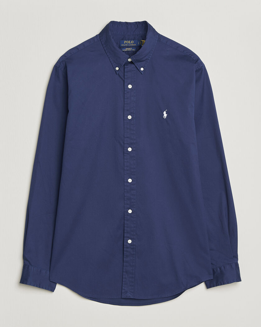 Polo Ralph Lauren Custom Fit Garment Twill Shirt Newport Navy – Blu