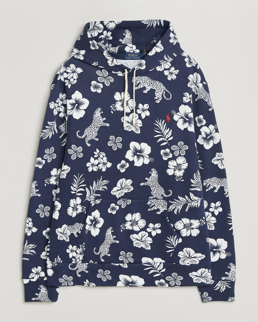 Polo Ralph Lauren Island Terry Hoodie Jaguar Tropical – Blu