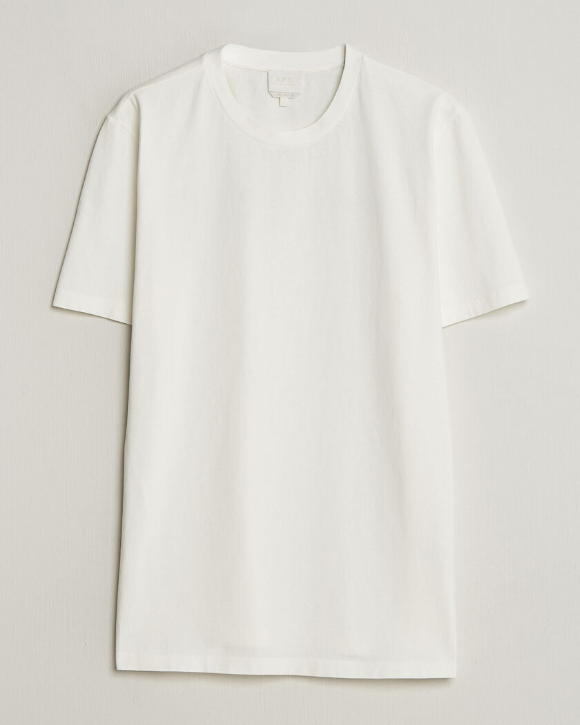 A.P.C. Printed Crew Neck T-Shirt Off White – Bianco