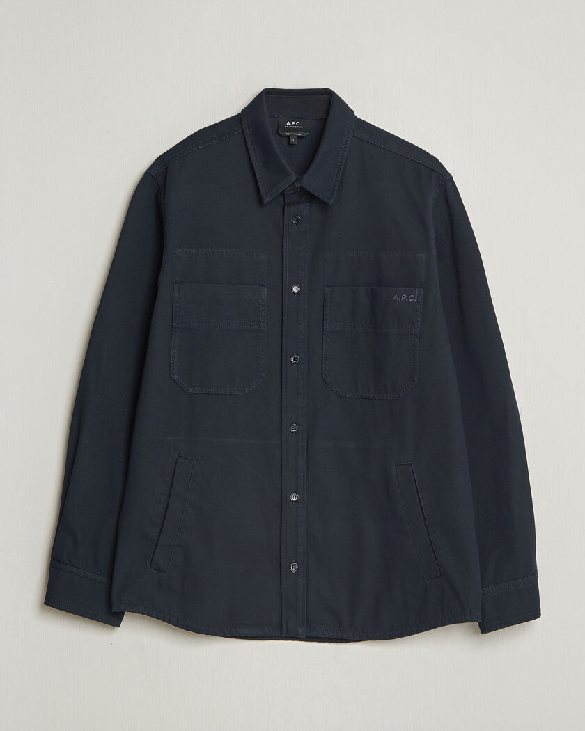 A.P.C. Noah Cotton Overshirt Dark Navy – Blu