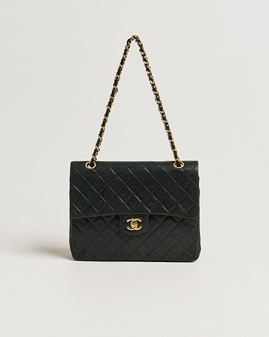 Chanel Pre-Owned Classic Double Flap Small Lamskin Black – Nero