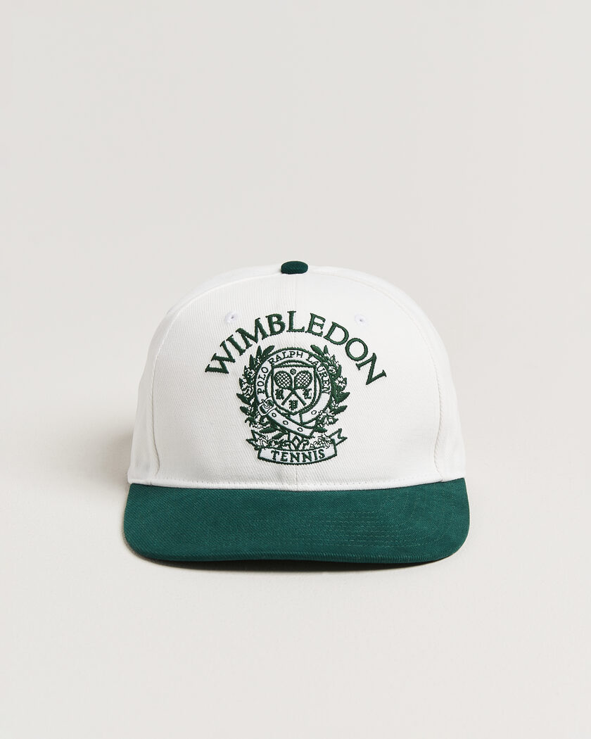 Polo Ralph Lauren Wimbledon Cap White/Moss Agate – Bianco