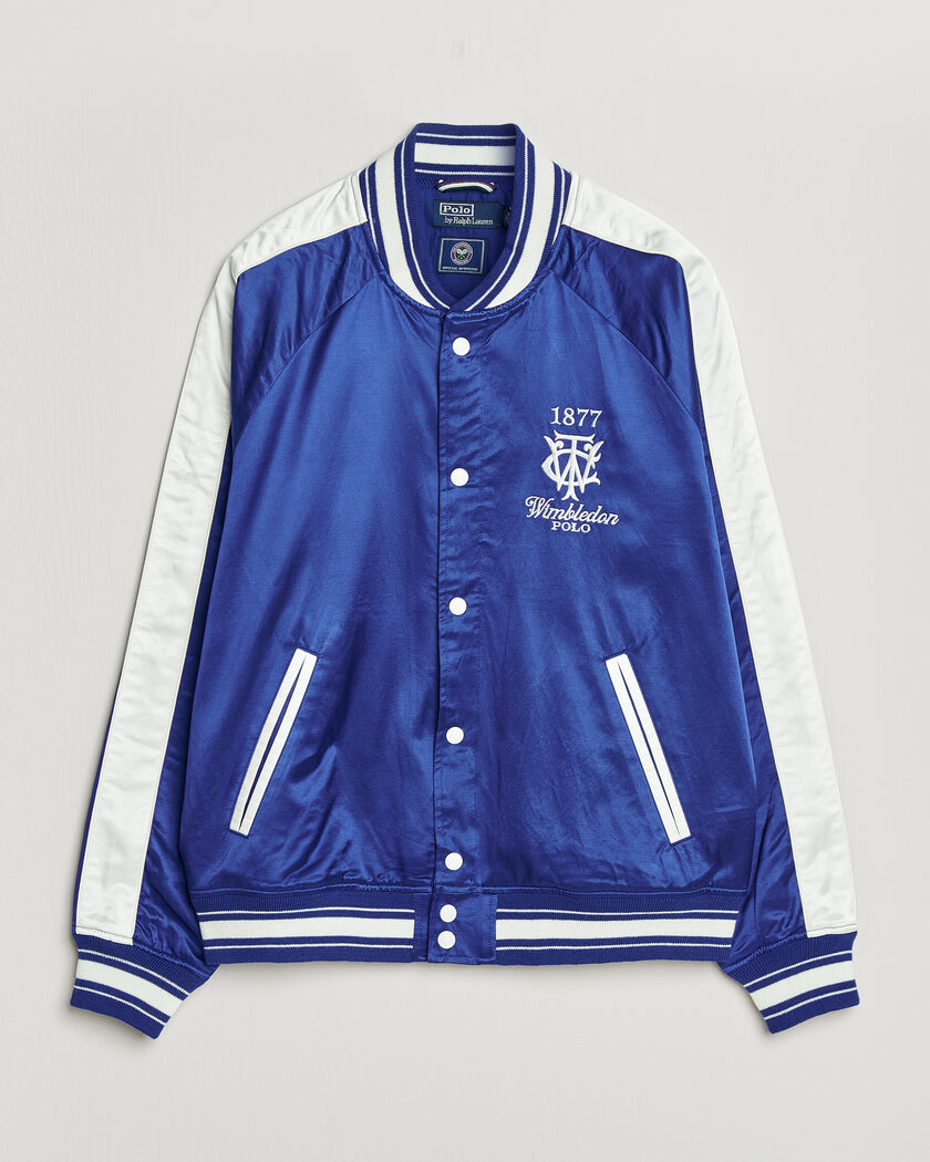 Polo Ralph Lauren Championship Bomber Jacket Graphic Royal/White – Blu