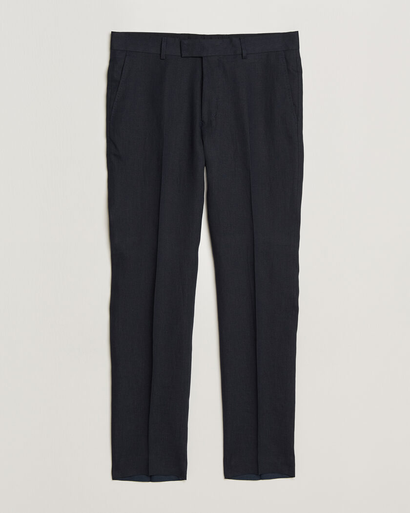 Tiger of Sweden Tenuta Linen Suit Trousers Midnight Blue – Blu