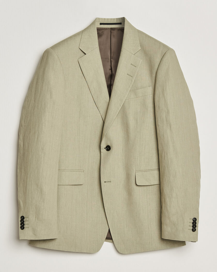 Tiger of Sweden Justin Linen Suit Blazer Mole – Verde