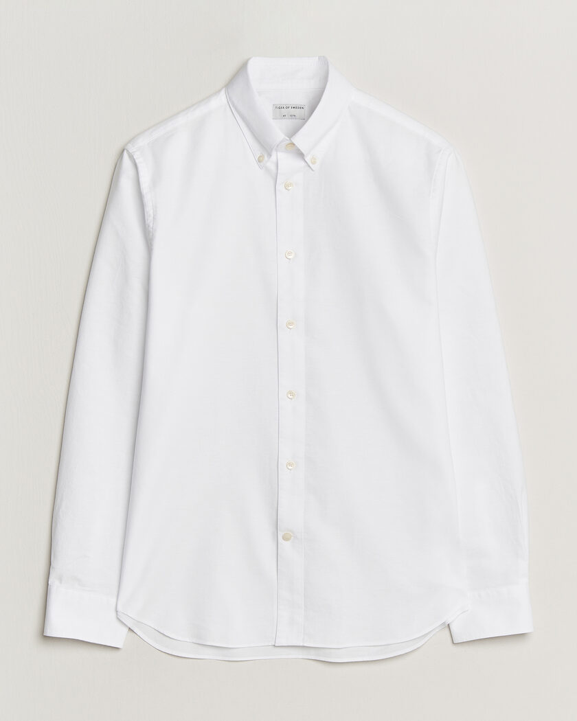 Tiger of Sweden Bjorn Oxford Shirt Pure White – Bianco