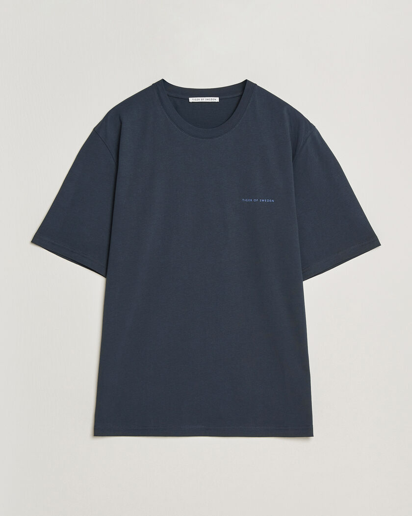 Tiger of Sweden Pro Logo Crew Neck T-Shirt Light Ink – Blu