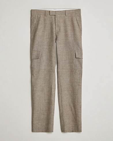 Tiger of Sweden Mend Wool/Linen Cargo Trousers Sawgrass Brown – Marrone
