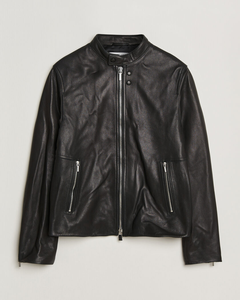 Tiger of Sweden Reier Leather Jacket Black – Nero