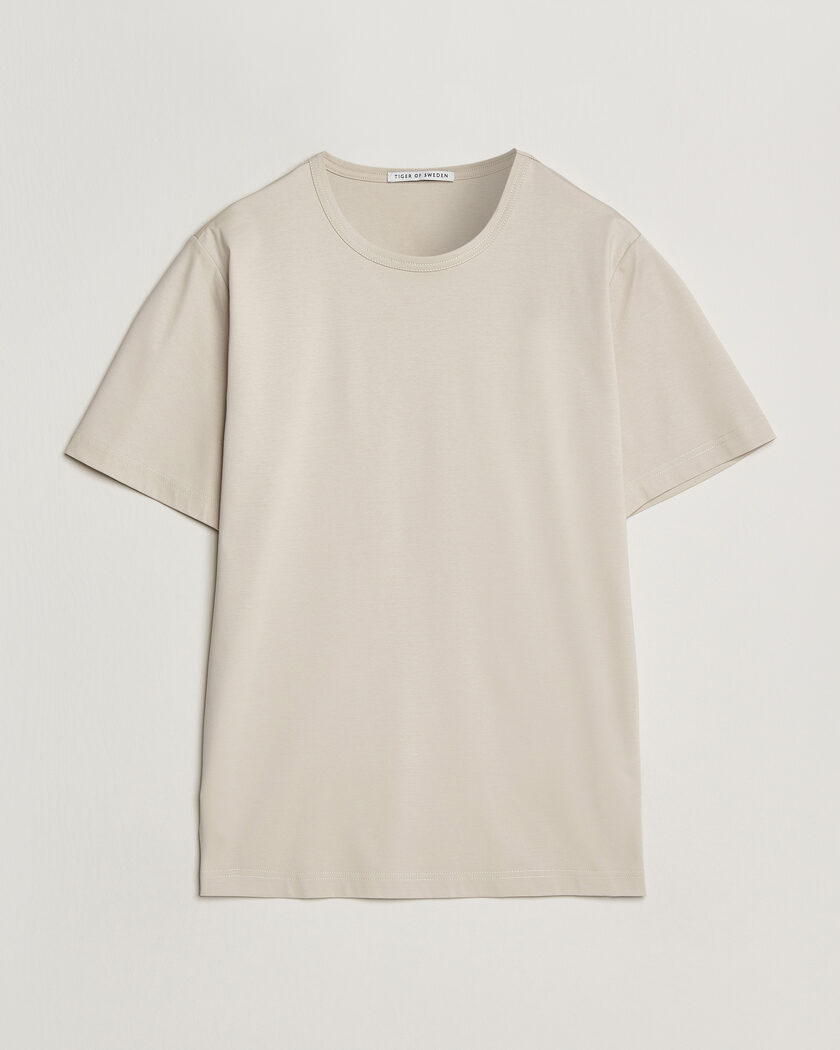 Tiger of Sweden Olaf Mercerized Cotton T-Shirt Seline Grey – Grigio
