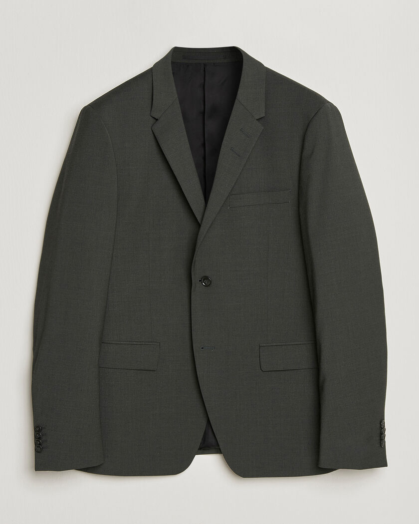 Tiger of Sweden Jamie Wool Travel Suit Blazer Olive Extreme – Verde
